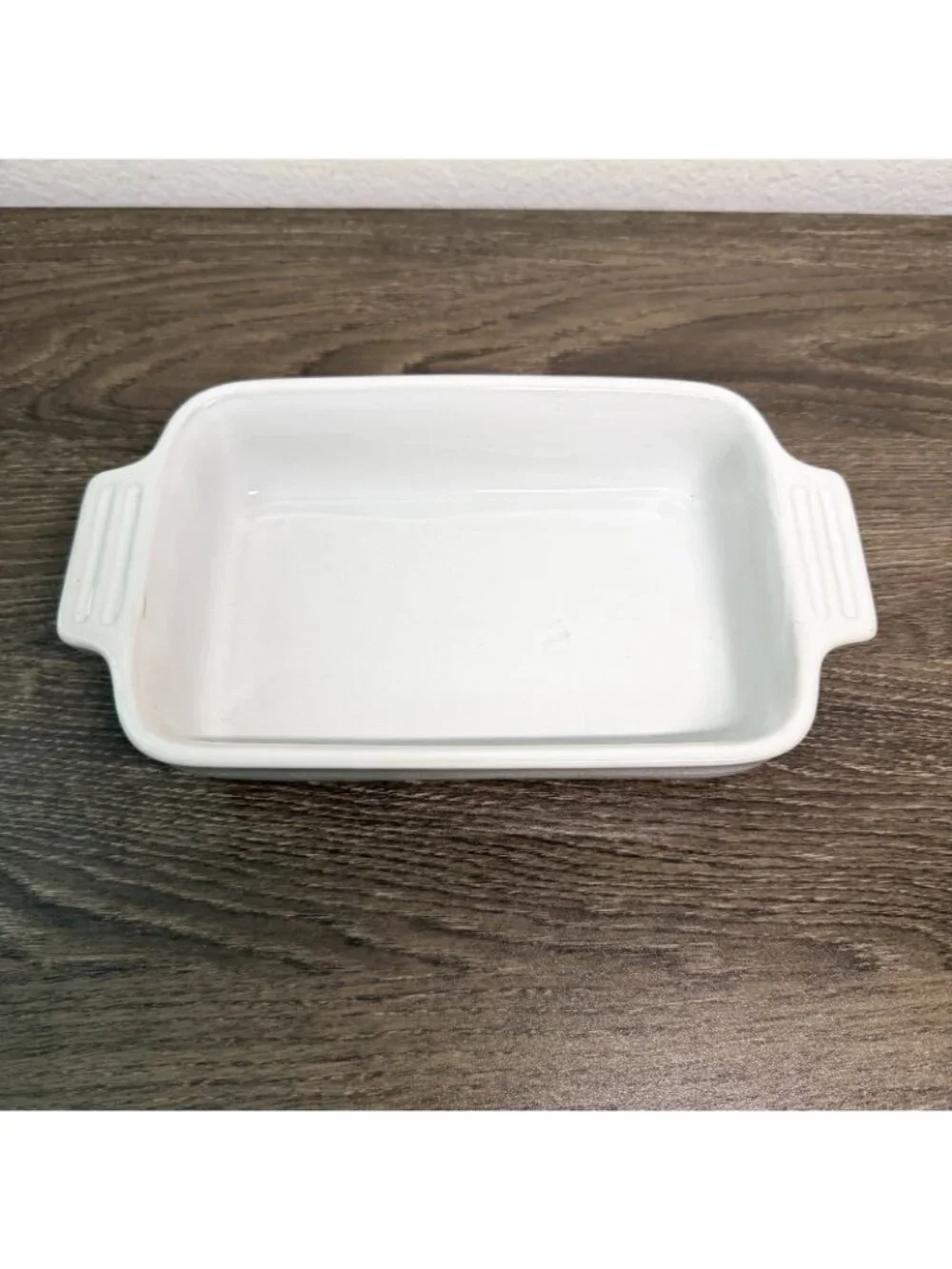 Le Creuset Stoneware Rectangle Baking Casserole Dish Pan White Small 7x5